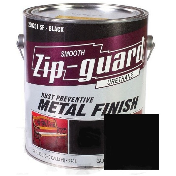 Краска для металла Zip Guard гладкая черная ( G-3,785л )