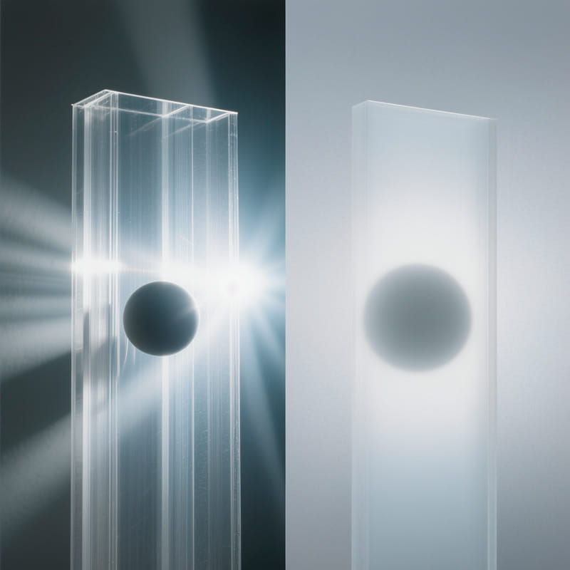 Прямой и рассеянный свет поликарбонат