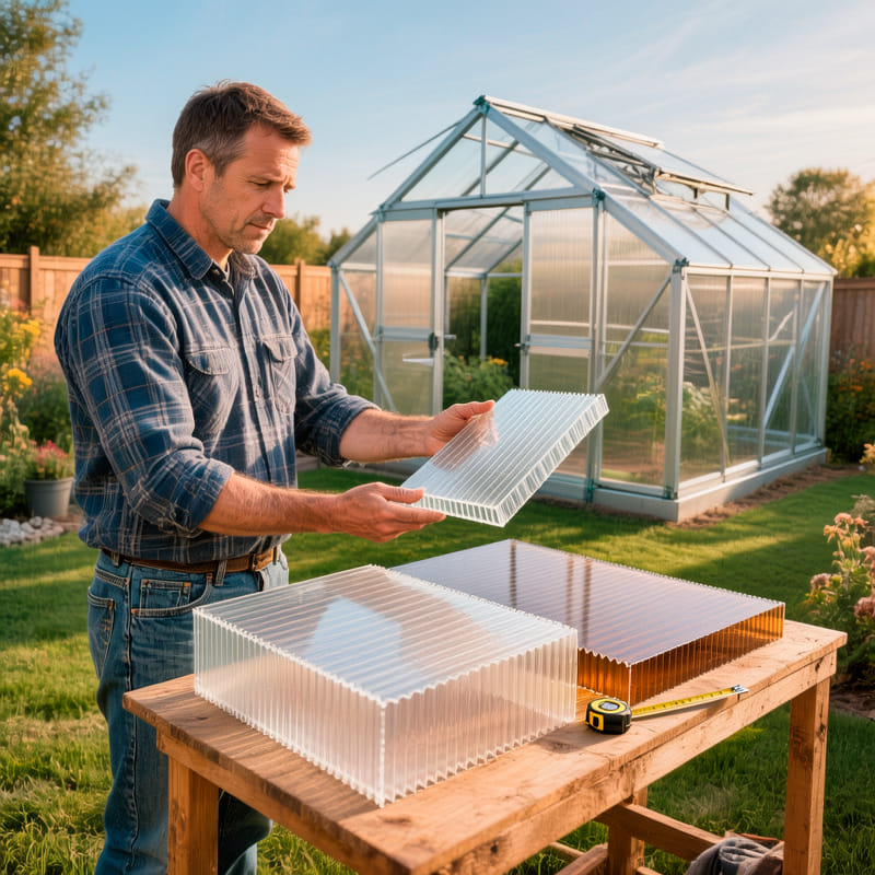 Тонкости выбора поликарбоната для теплицы